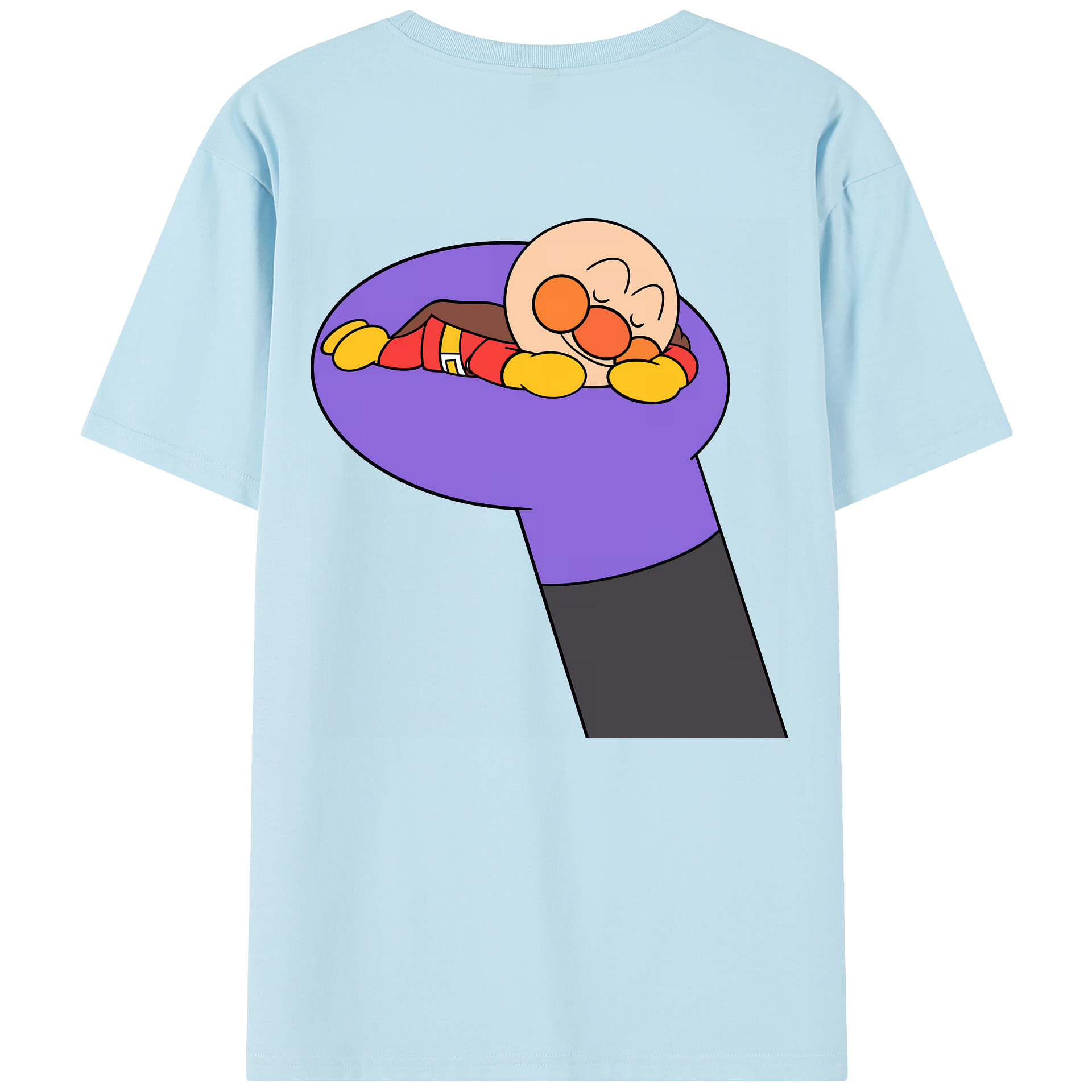 （画像用） アンパンマン Anpanman 綿100％半袖Tシャツ（背面プリント）